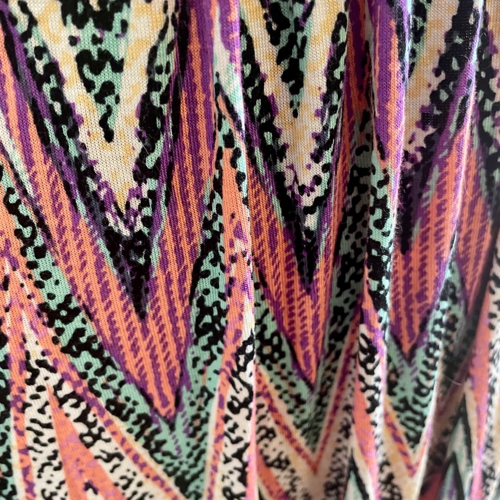 Loveappella Pink and Purple Chevron Maxi Dress - Picture 5 of 5